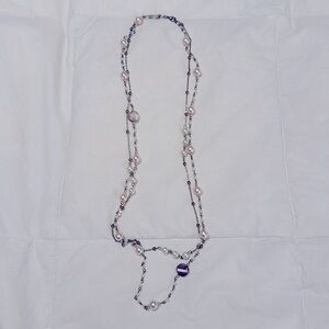 Pearl and gem necklace